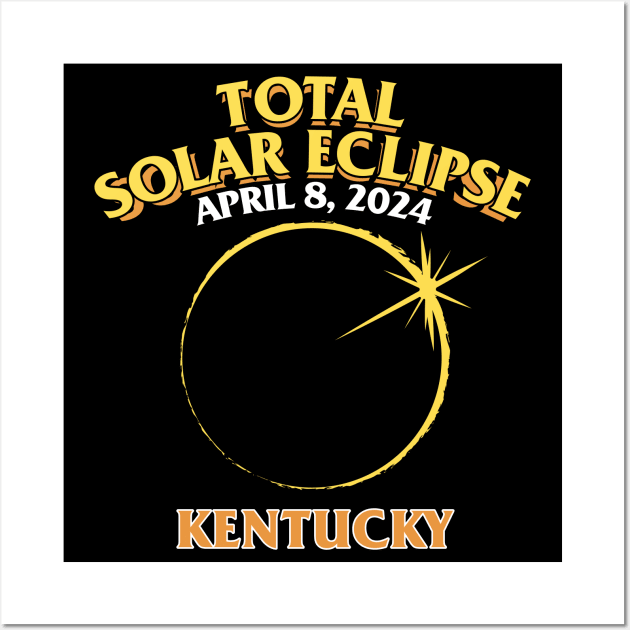 Total Solar Eclipse 2024 - Kentucky Wall Art by LAB Ideas